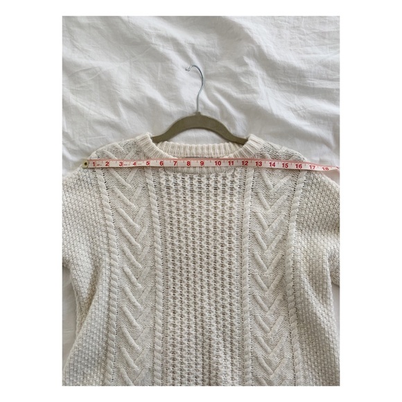 Madewell Chunky Cable Knit Sweater Top Small - Picture 3 of 7
